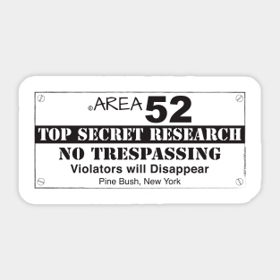 TOP SECRET RESEARCH Pine Bush NY Sticker